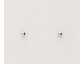 Oorbellen bolletjes Zilver