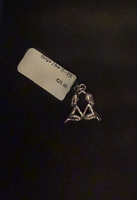 Hanger Horoscoop Zilver Tweelingen BZ16