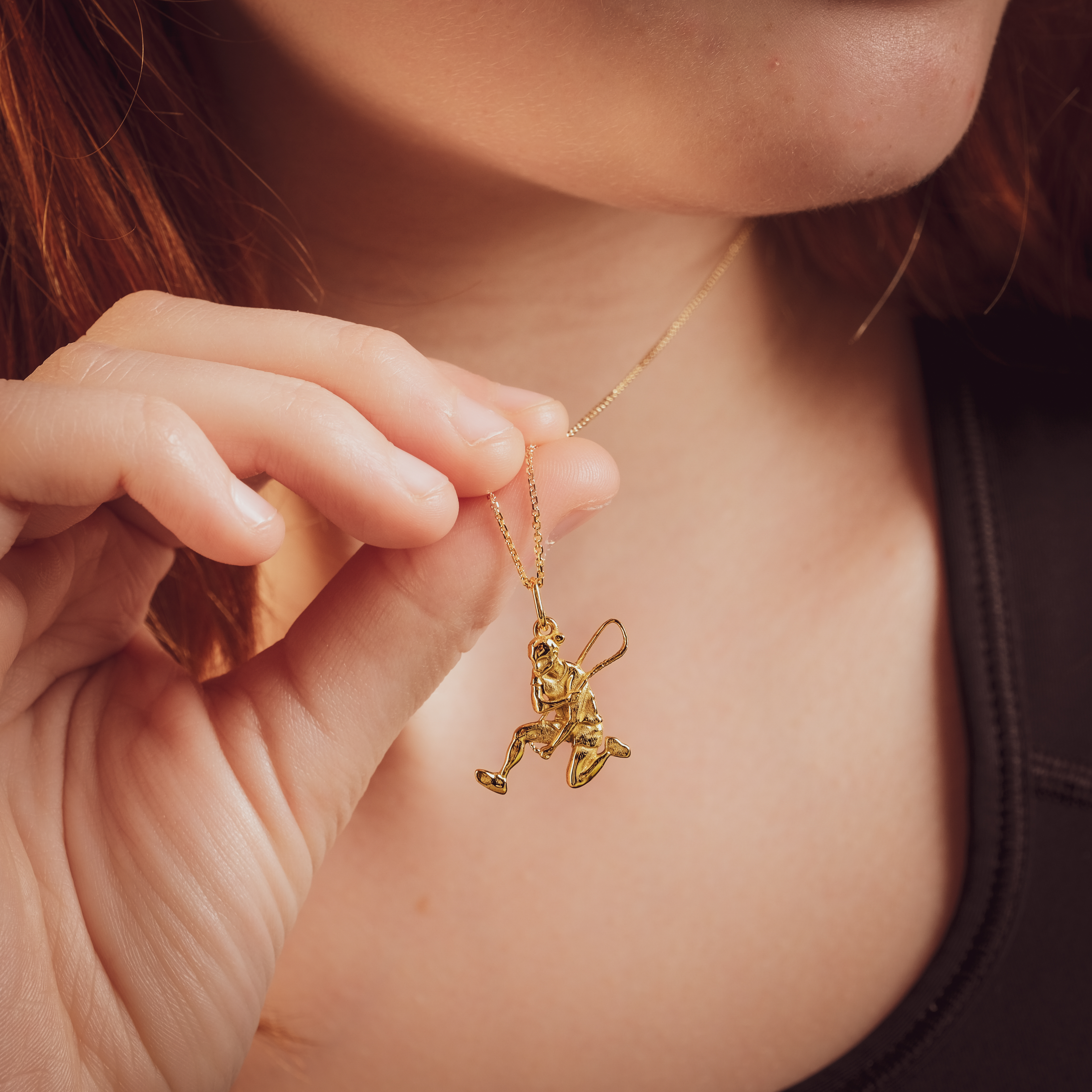 Ropeskip hanger Meisje Zilver Verguld