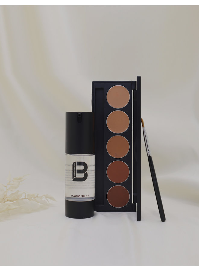 BB JO combi deal 9 (Magic Silky & concealer palette medium to dark)