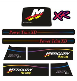 MerCruiser Mercury MerCruiser Racing XR Aufklebersatz