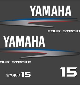 Yamaha 15 PS Jahresbereich 2002-2006 Aufklebersatz