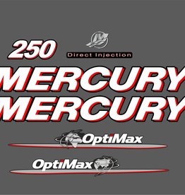 Mercury 250 PS Jahresbereich 2007-2012 Aufklebersatz