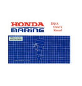 Honda Honda marine BF25A / 20A owner's manual