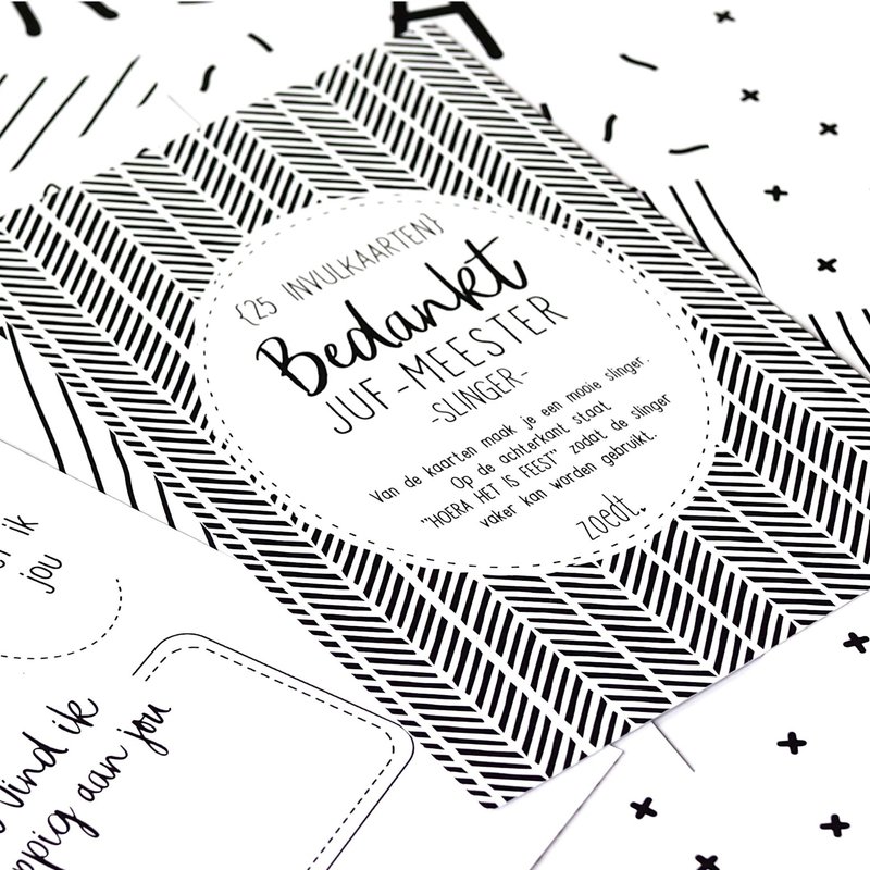 Zoedt zoedt slinger bedankt juf en meester