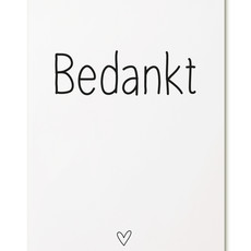 Zoedt Zoedt: kaart a6 - Bedankt