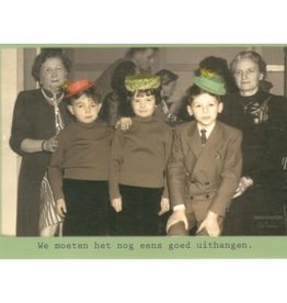 Ministerie van unieke zaken ministerie van unieke zaken: kaart a6 - we moeten het nog eens goed uithangen