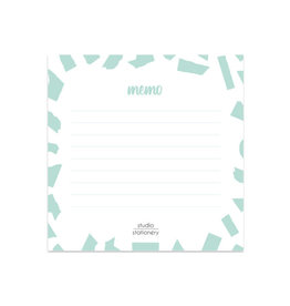 Studio stationery Studio stationery Mini Memo Mint Confetti