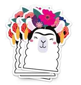 Studio inktvis studio inktvis stickers XL fridha kahlo llama