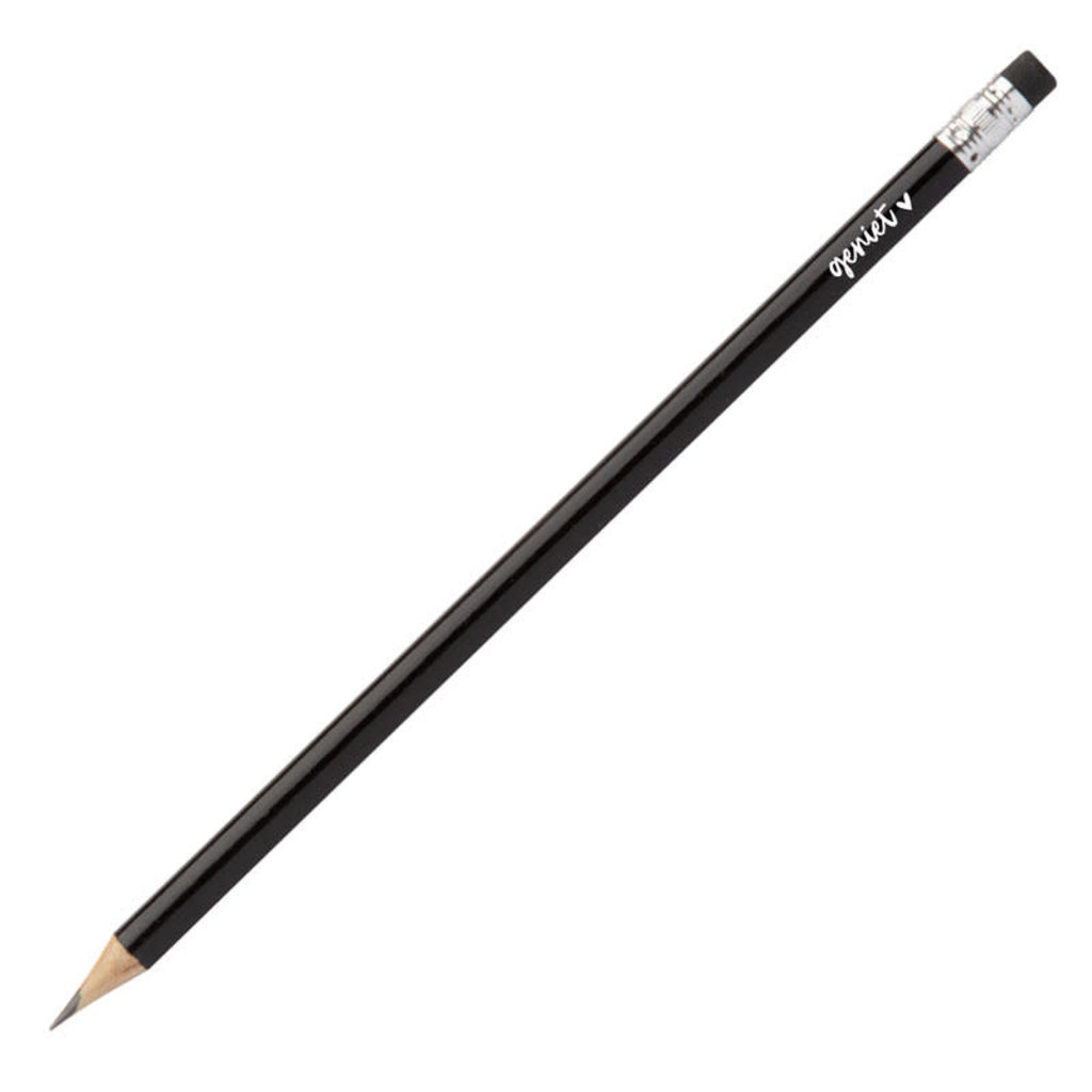 Zoedt zoedt: zwart potlood "geniet"