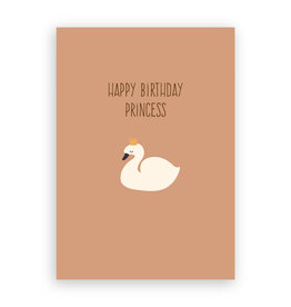 Fin en stip Fin en stip: kaartje a6 Happy Birthday princess