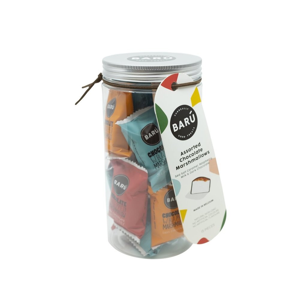 Baru Baru Chocolate Marshmallows Assorted Flavours In Gift Jar