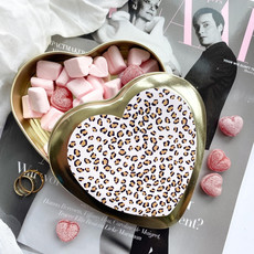 Stationery & gift Stationery & gift Gouden hart | Suikerhartjes | Pink Leopard