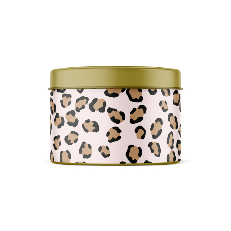 Stationery & gift Stationery & gift: Geurkaars in blik | Pink Leopard