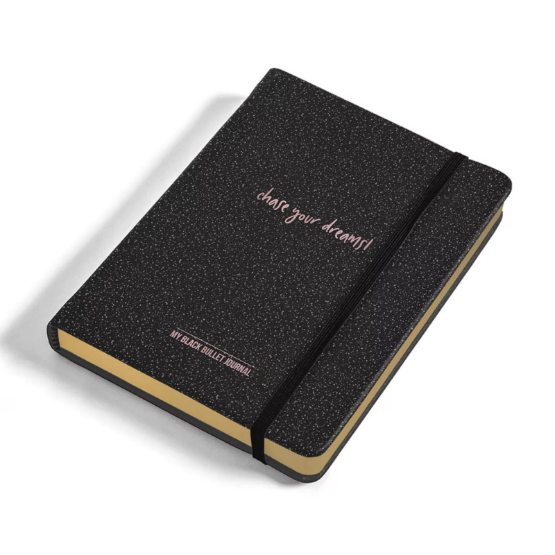 Studio stationery Studio stationery My Black Bullet journal Chase Your Dreams