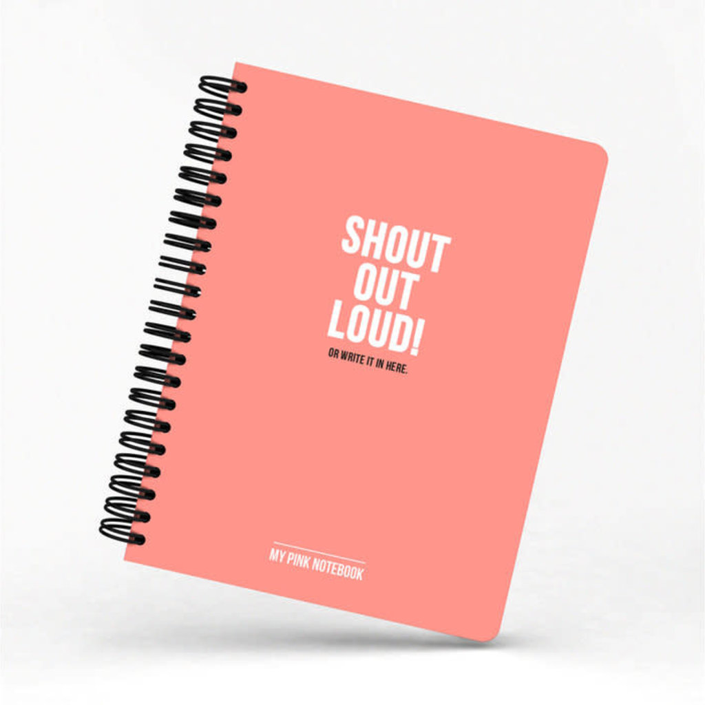 Studio stationery Studio stationery: My Pink Notebook Shout out loud