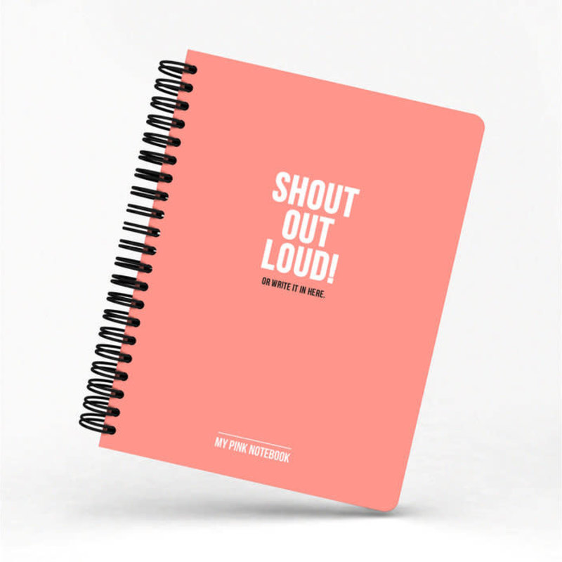 Studio stationery Studio stationery My Pink Notebook Shout out loud