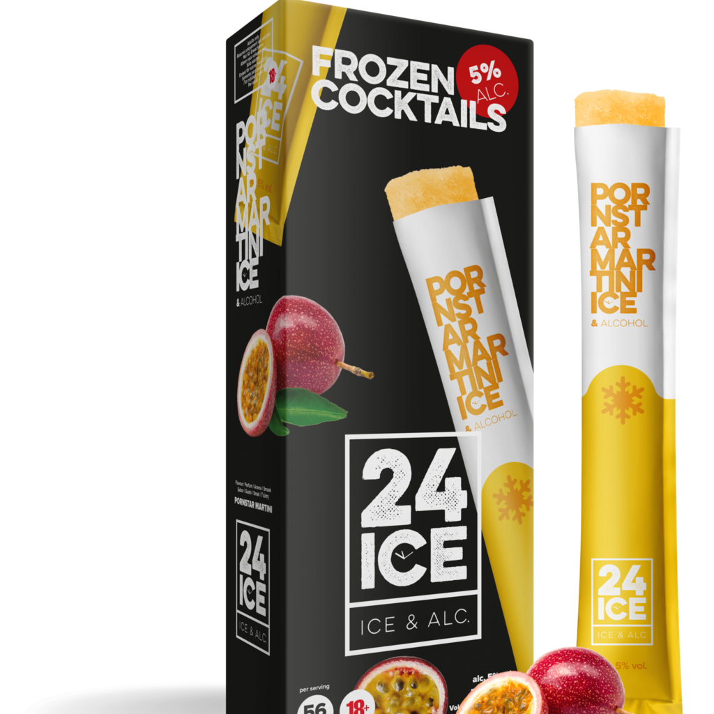 24 ICE | Frozen Cocktails 24 Ice Frozen Cocktails: Pornstar Martini 5-Pack