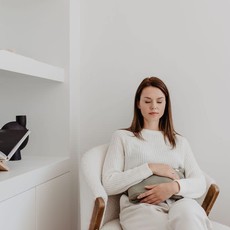 Janneke's  warmtesjaal Jannekes warmtesjaal: Fijne wafelstof olijfgroen