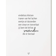 Zoedt Zoedt: kaart a6: eindeloos kletsen - vriendin