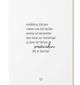 Zoedt Zoedt: kaart a6: eindeloos kletsen - vriendin