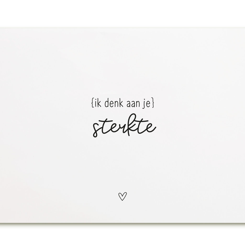 Zoedt Zoedt: kaart a6: (ik denk aan je) - sterkte