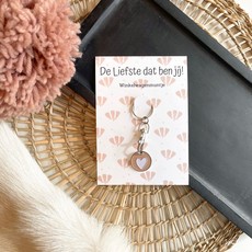 The Big Gifts B.V. The big gifts: Winkelwagenmunt/sleutelhanger - de liefste dat ben jij