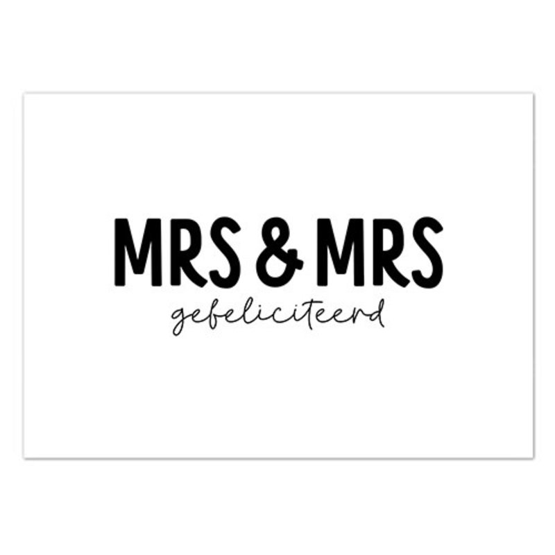 Liefz Liefz: kaart a6 - Mrs & Mrs