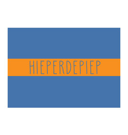 Made by ellen Made by ellen kaartje a6 - hieperdepiep blauw