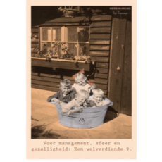 Ministerie van unieke zaken ministerie van unieke zaken: kaart a6 - Voor management, sfeer en gezelligheid: een welverdiende 9