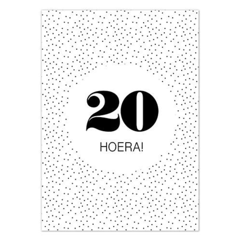 Liefz Liefz: kaart a6 - Hoera! 20