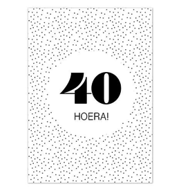 Liefz Liefz: kaart a6 - Hoera! 40