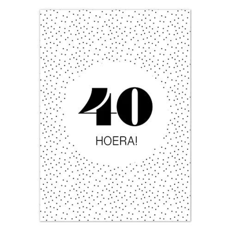 Liefz Liefz: kaart a6 - Hoera! 40