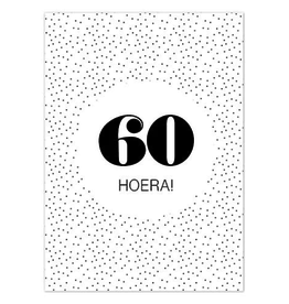 Liefz Liefz: kaart a6 - Hoera! 60