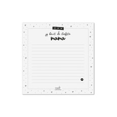 Zoedt Zoedt: Notitieblok met tekst 'Jij bent de liefste mama' |145x145mm