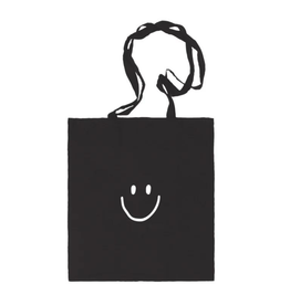 Winkeltje van Anne Winkeltje van Anne Katoenen tas | Smiley | Zwart