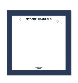 Stationery & gift Stationery & gift: Notitieblok | 15 x 15 cm | Stoere krabbels