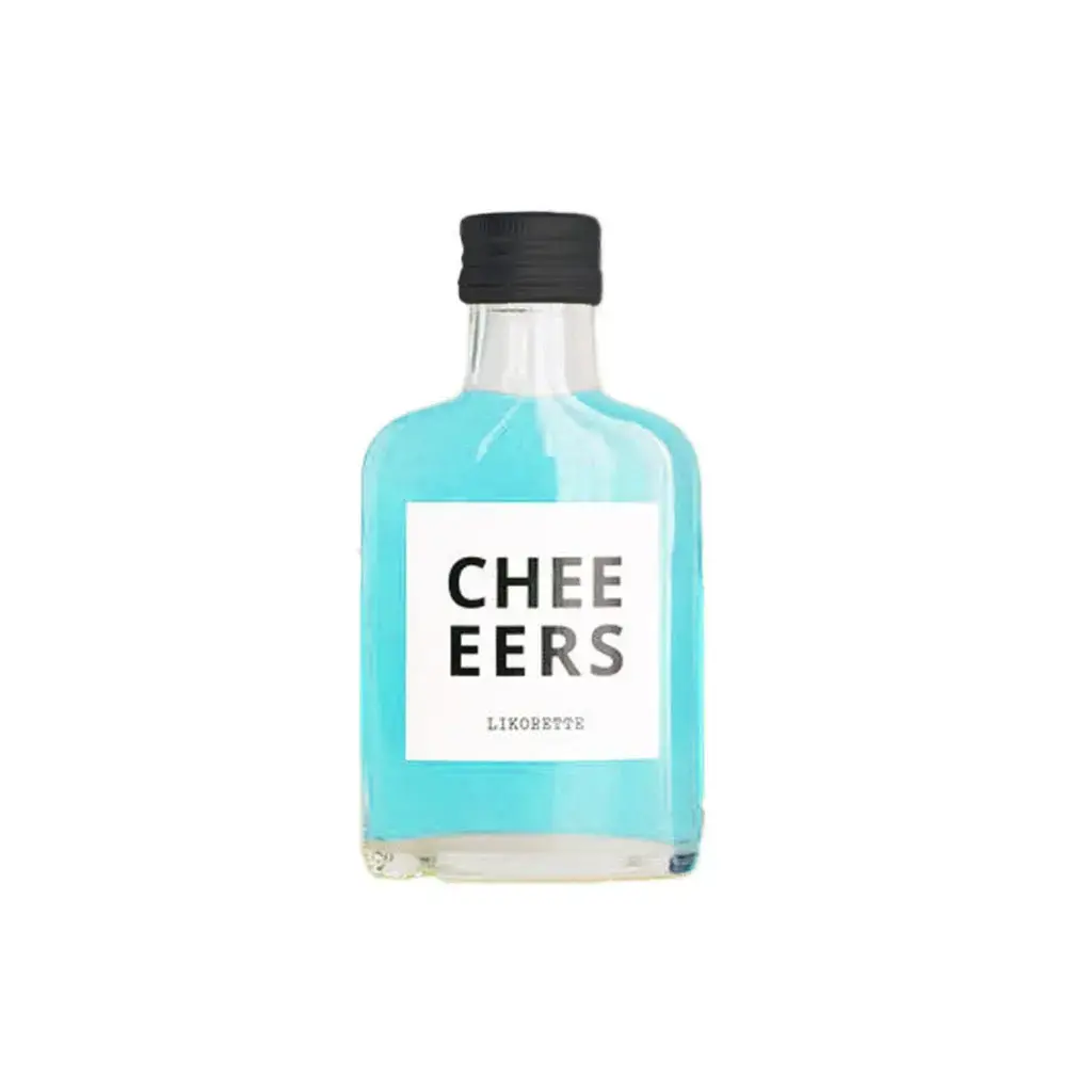 Geven is leuker Geven is leuker: Cheeeers - something blue - likorette blauw