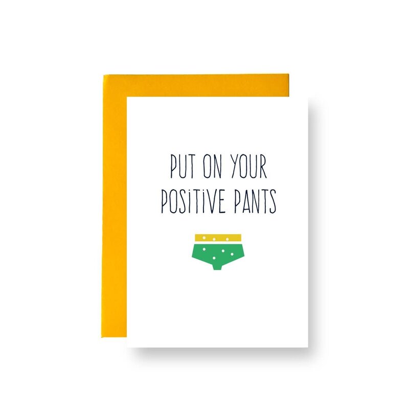 Fin en stip Fin en stip: kaart a6  - Positive pants