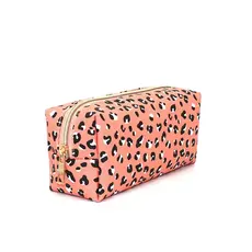 Nihao Jewelry NJ: make-uptasje leopard roze rechthoek