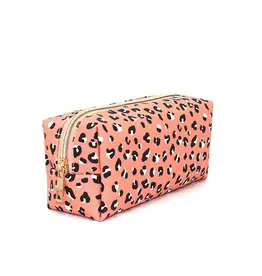 Nihao Jewelry NJ: make-uptasje leopard roze rechthoek