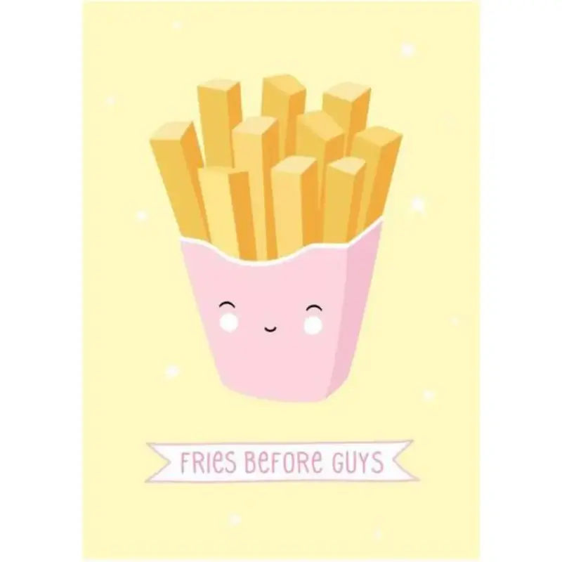 Made by ellen Made by ellen: kaartje a6 - fries before guys
