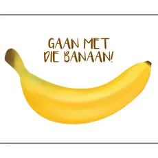 Made by ellen Made by ellen: kaartje a6 - gaan met die banaan