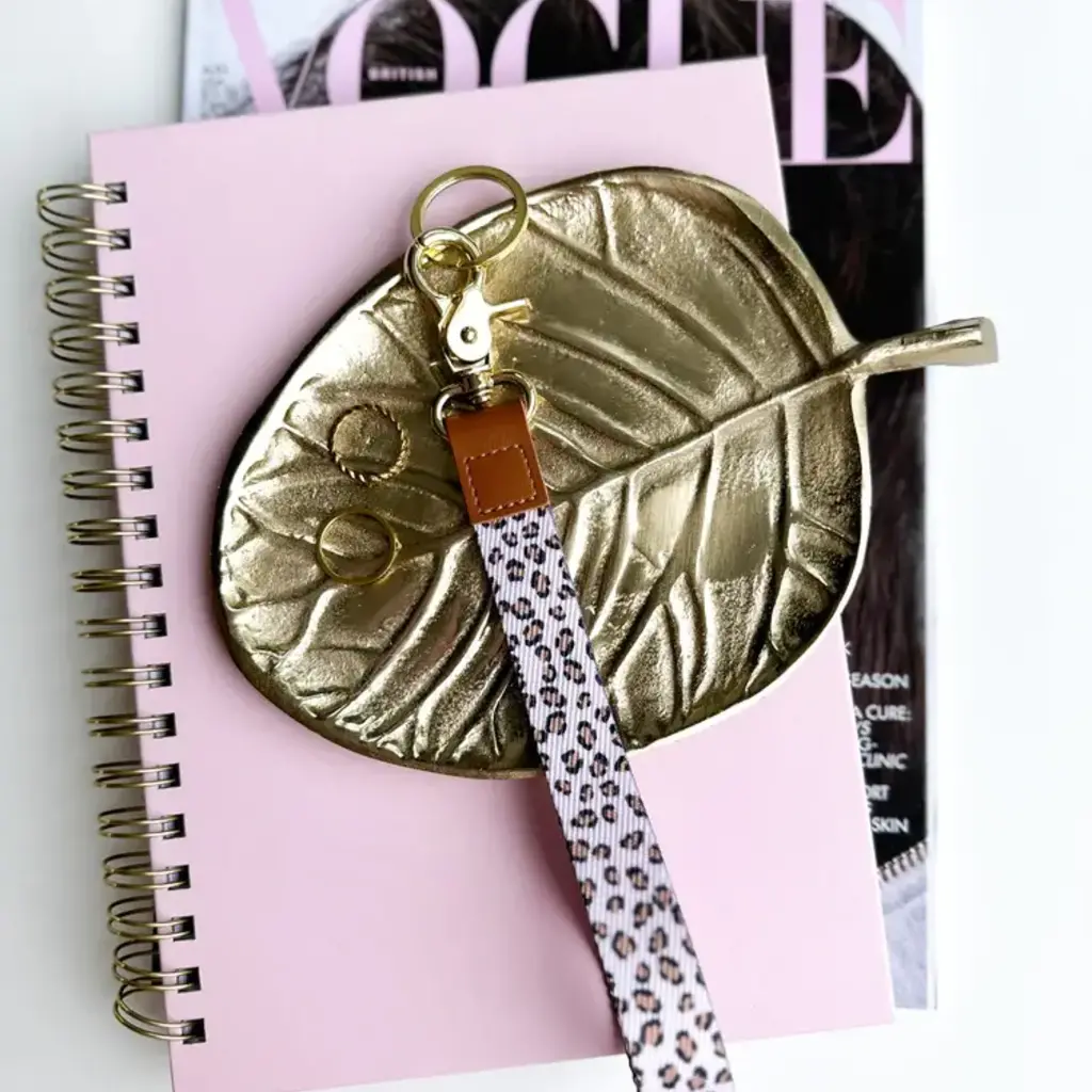 Stationery & gift Keycord | Stationery & gift: Pink leopard