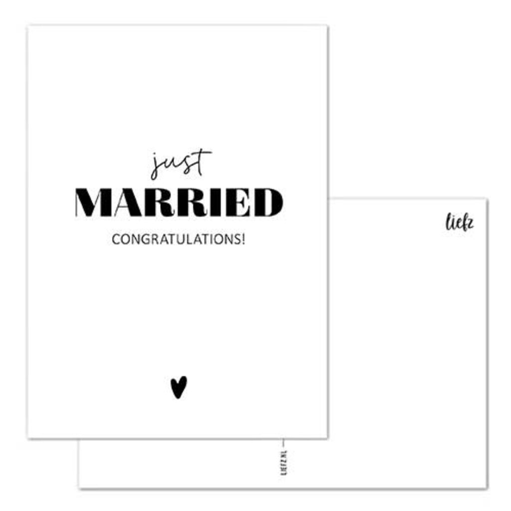 Liefz Liefz: Kaart a6 | Just married