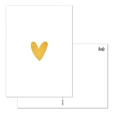 Liefz Liefz: Kaartje a6 | Hartje goudfolie