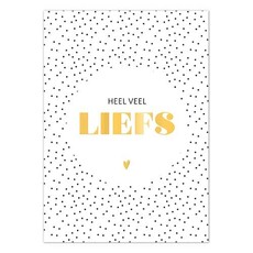 Liefz Liefz: Kaart | Veel liefs | Goudfolie