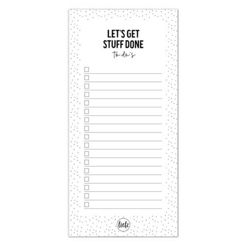Liefz Liefz: Notitieblok | To do's | Let's get stuff done