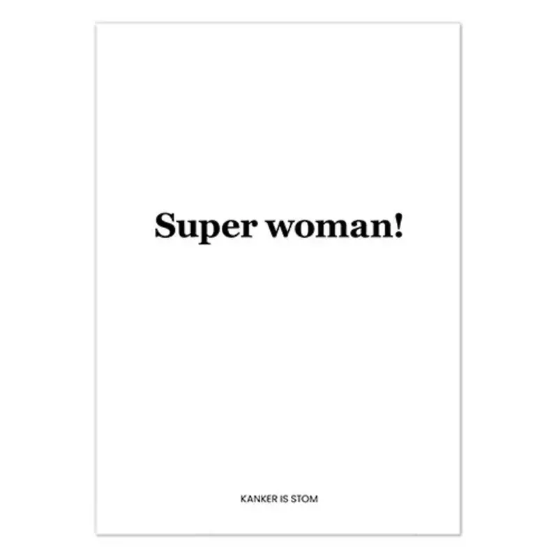 Liefz Liefz: kaart a6 - Superwoman (kanker is stom)