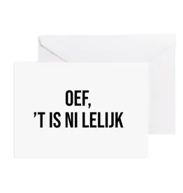 Karen François Karen François: Geboortekaartje - OEF 'T IS NI LELIJK